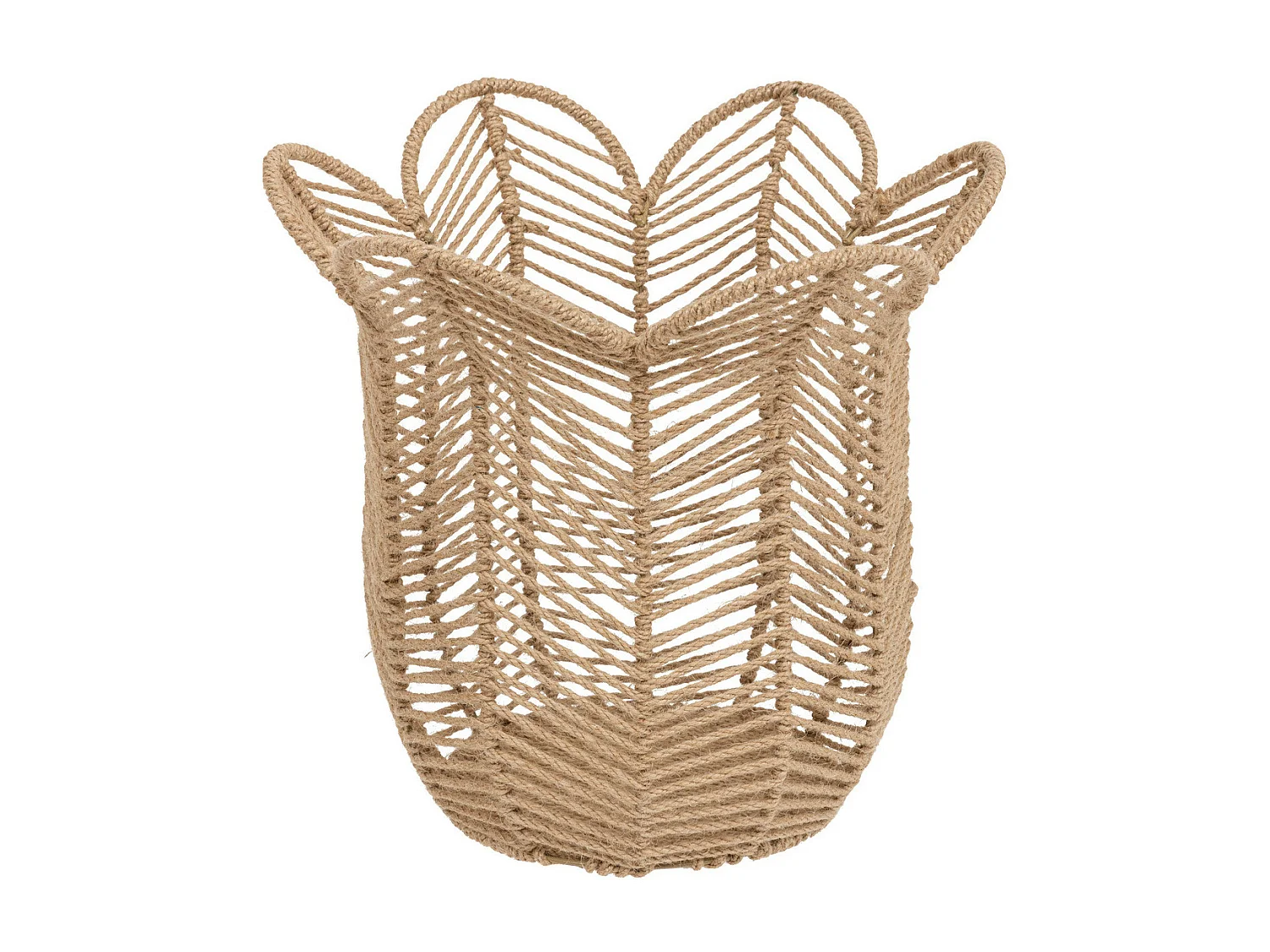 Lot de 3 Paniers de rangement en Jute D 37 D 30 et D 25 cm