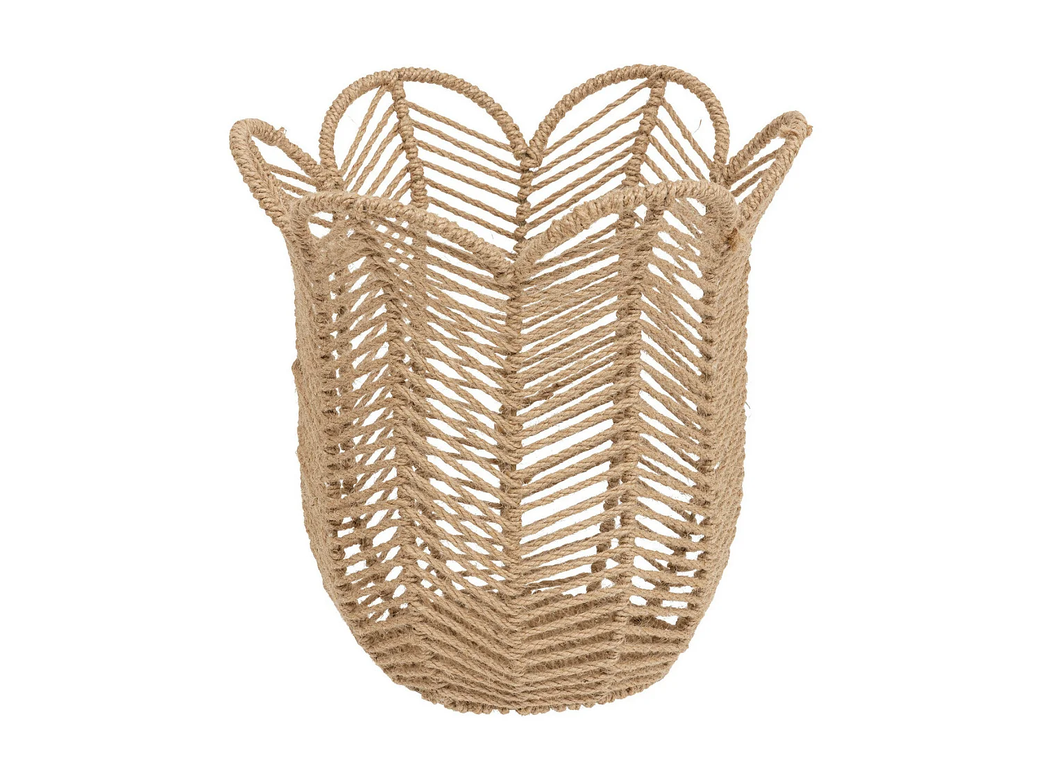 Lot de 3 Paniers de rangement en Jute D 37 D 30 et D 25 cm