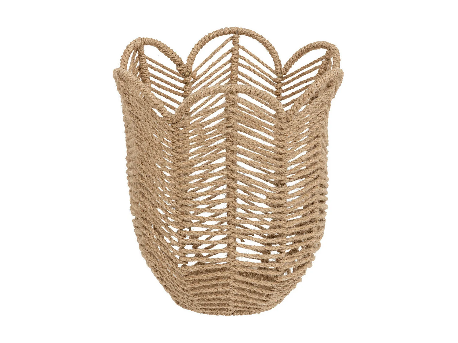 Lot de 3 Paniers de rangement en Jute D 37 D 30 et D 25 cm
