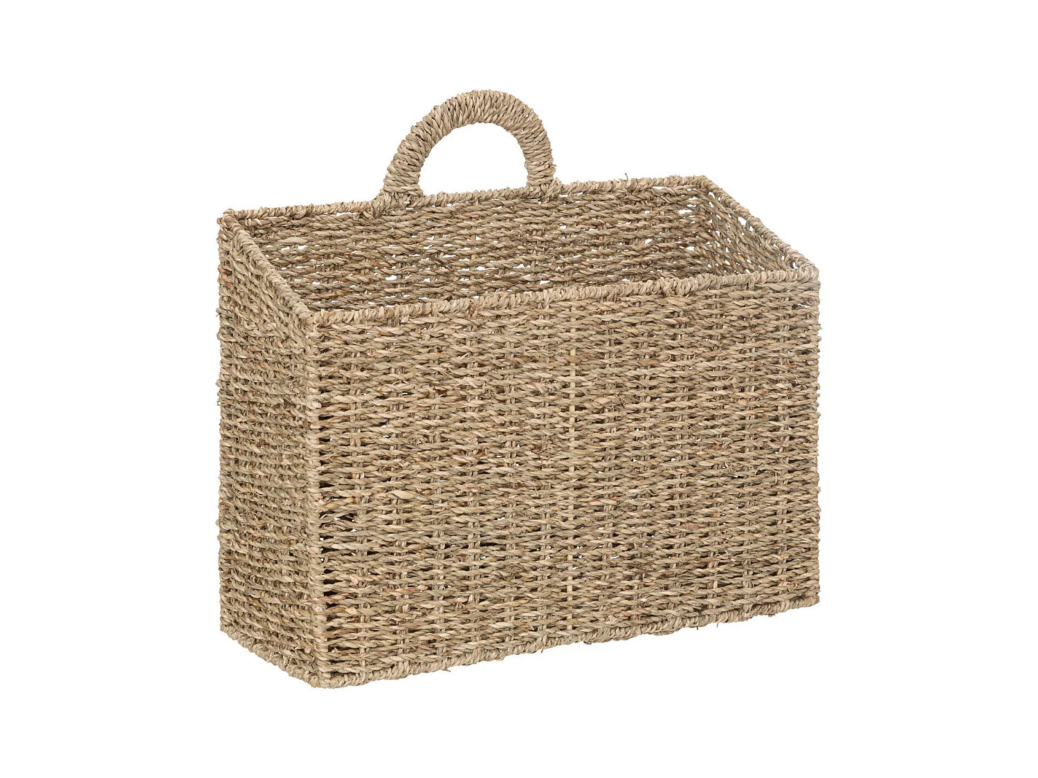Cesta colgante de mimbre