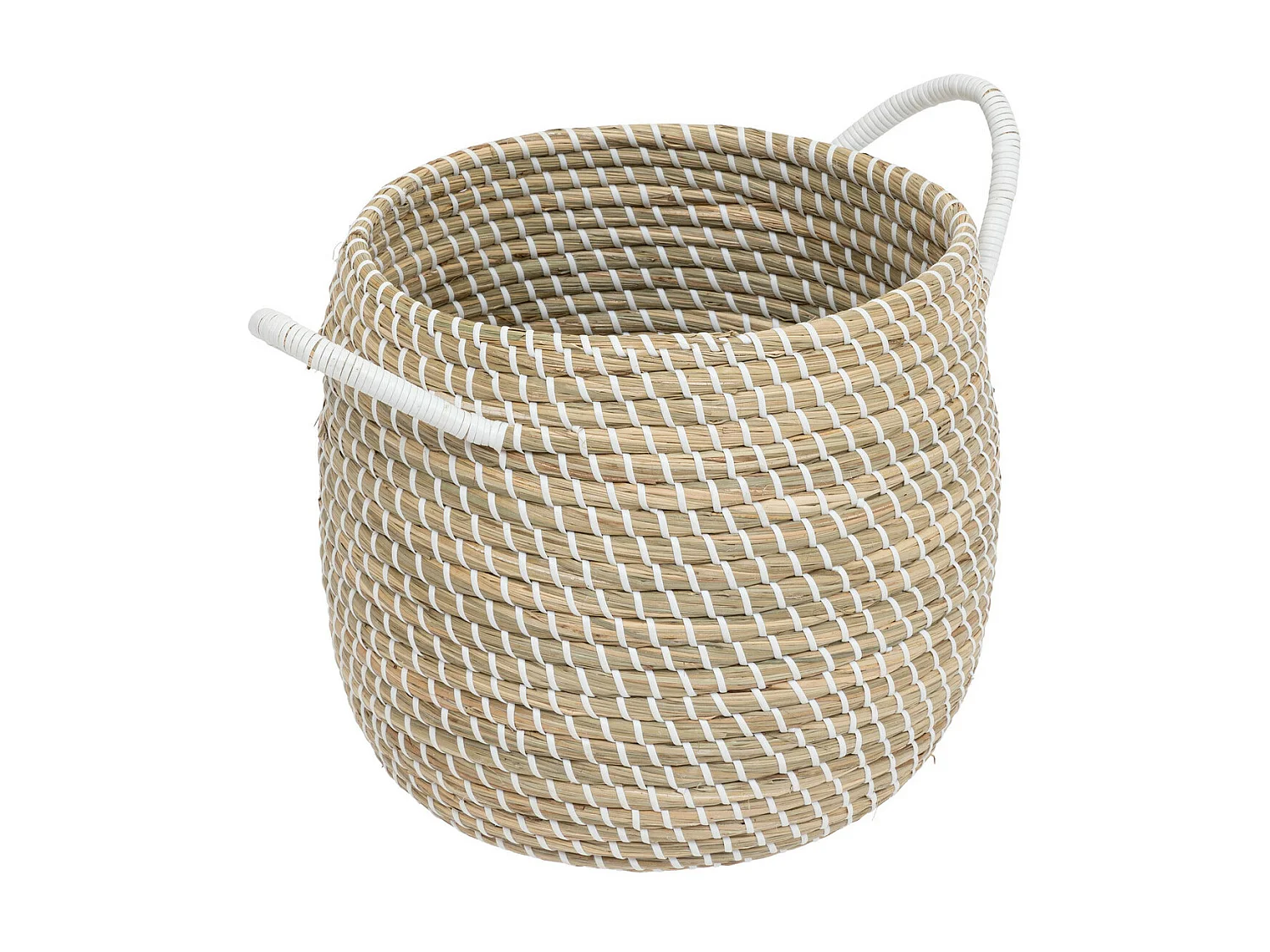 Lot de 2 Paniers de rangement avec couvercle D 39 et D 30 cm