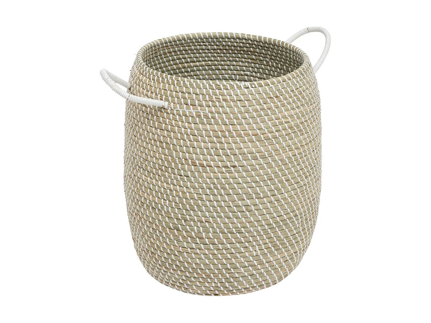 Lot de 2 Paniers de rangement avec couvercle D 39 et D 30 cm