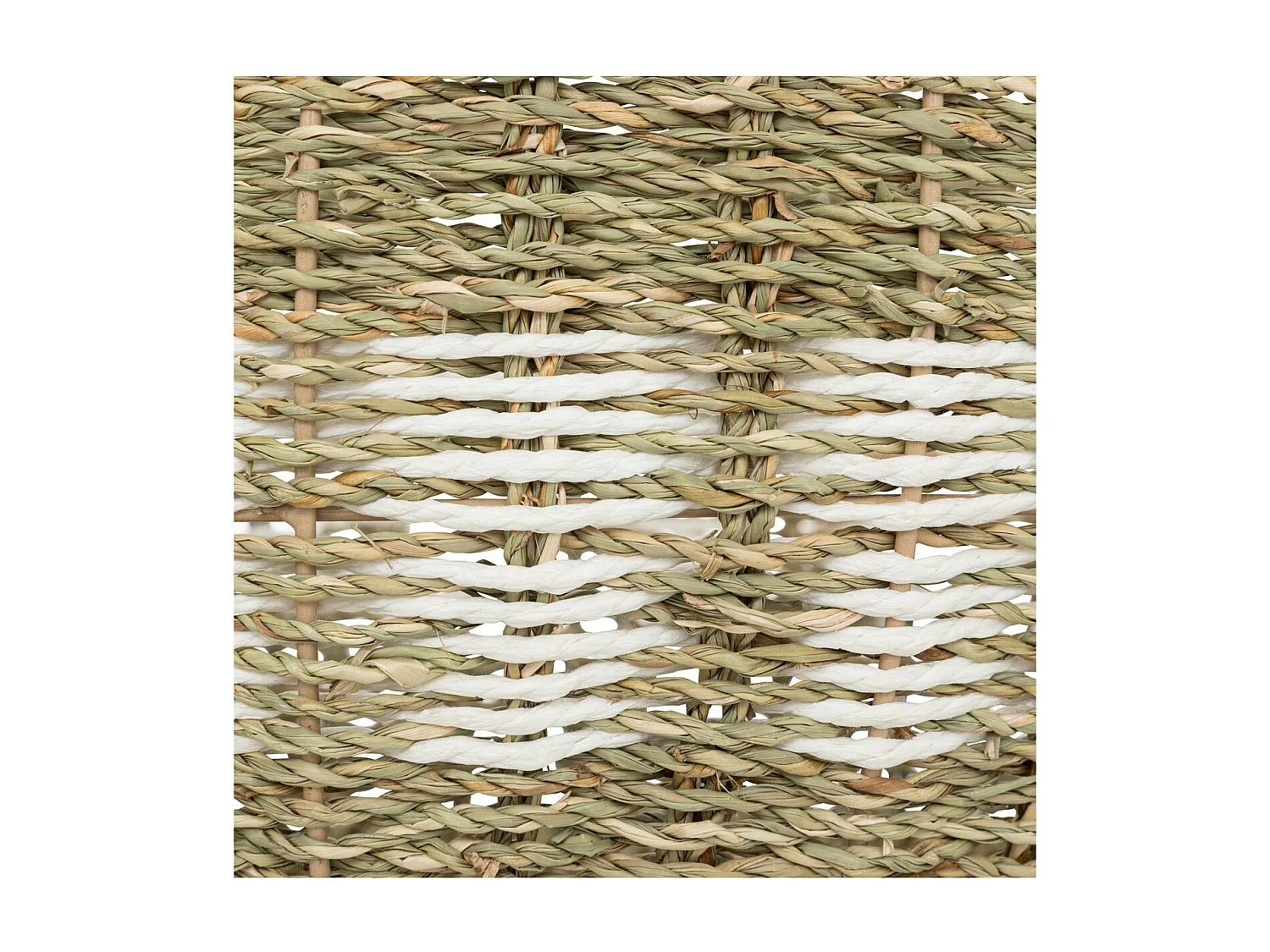 Lot de 2 Grands Paniers de rangement Bicolore D 50 et D 40 cm