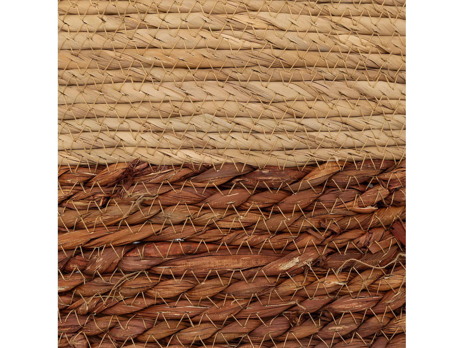 Lot de 2 Paniers de rangement Bicolore D 38 et D 30 cm