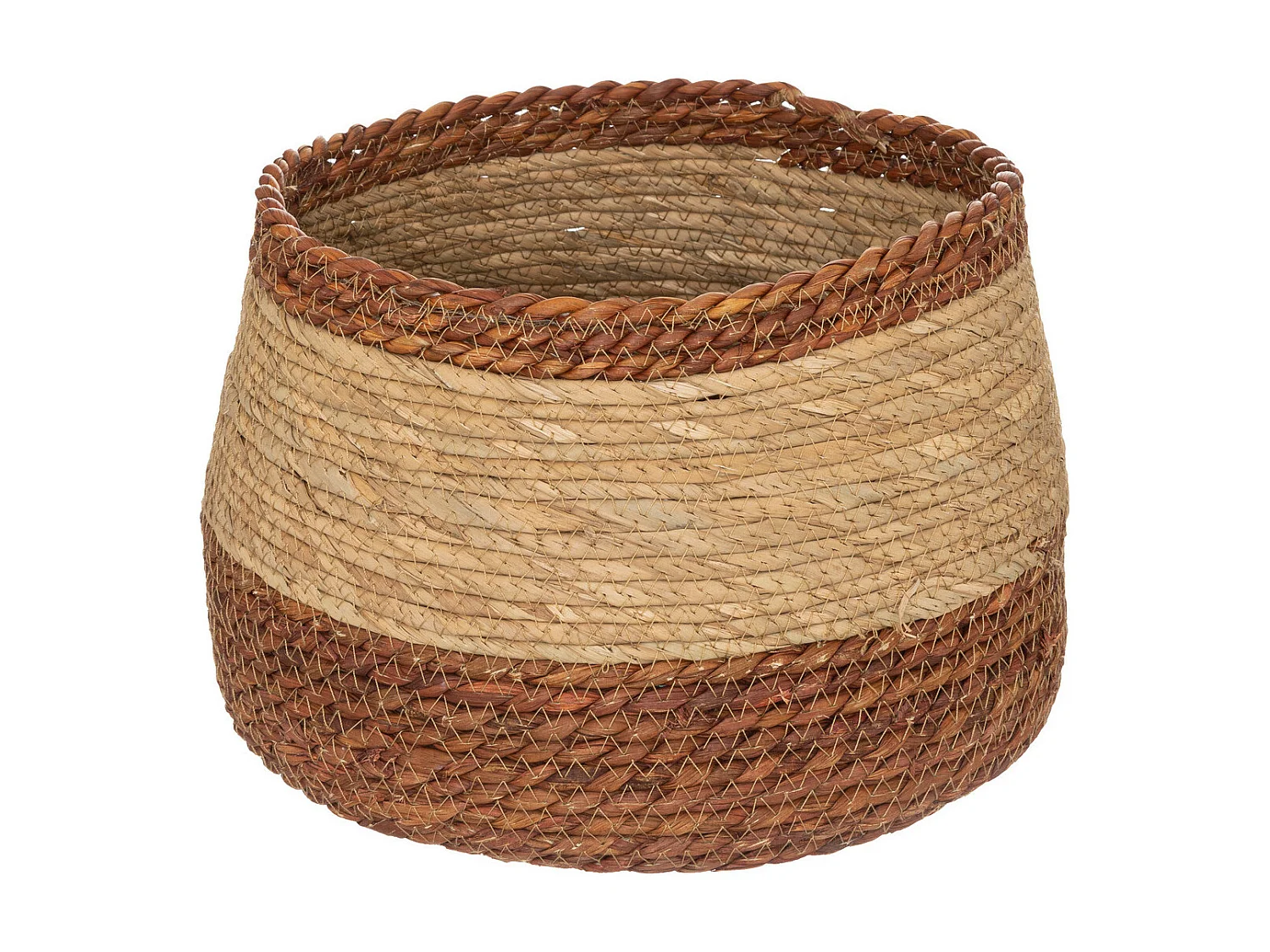 Lot de 2 Paniers de rangement Bicolore D 38 et D 30 cm