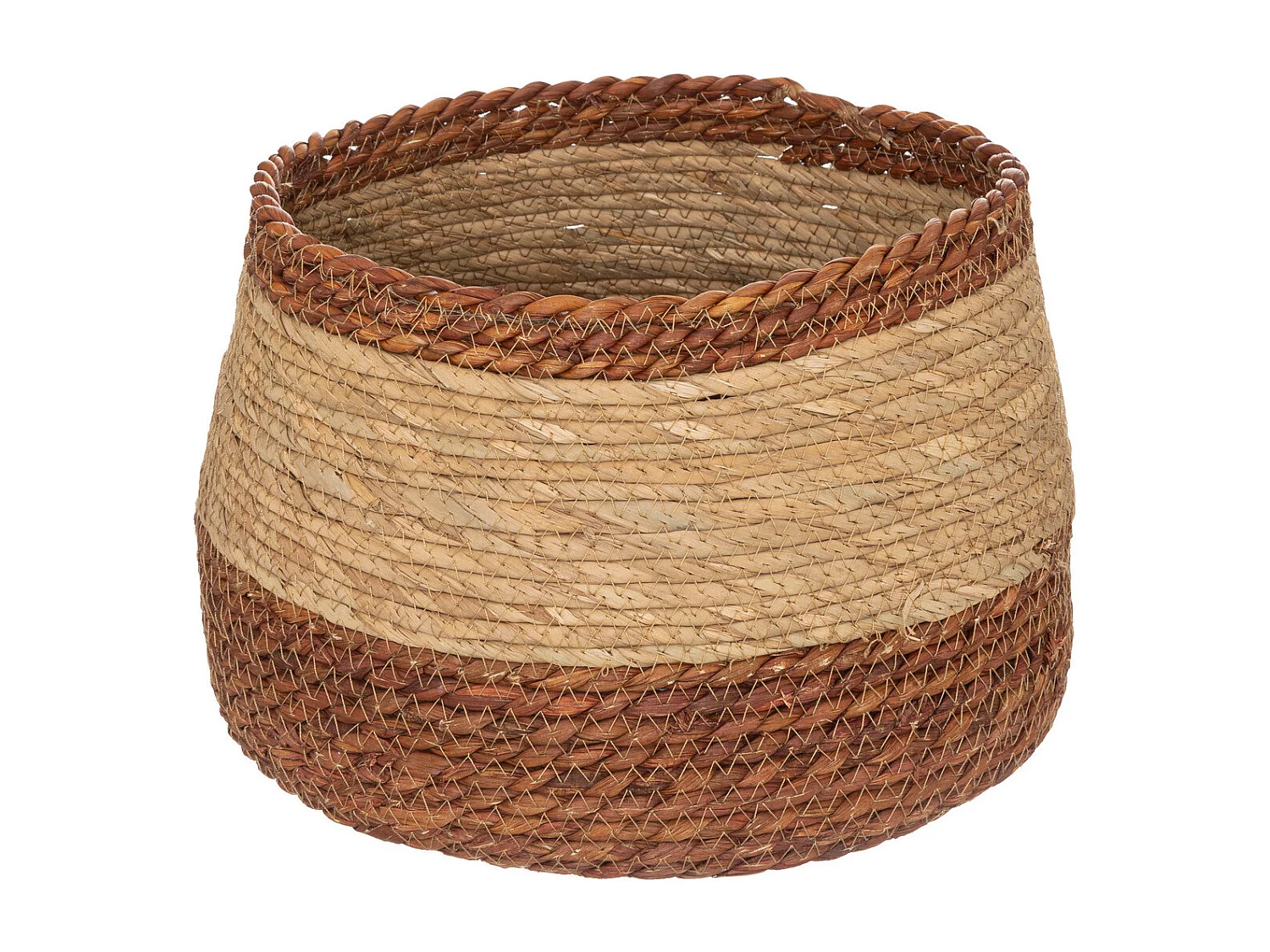 Lot de 2 Paniers de rangement Bicolore D 38 et D 30 cm