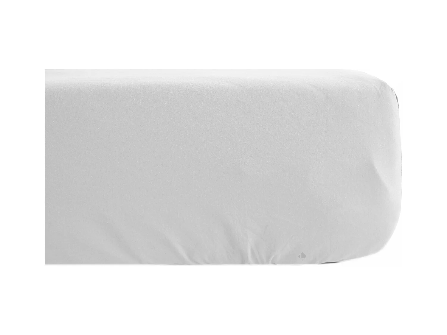 Drap housse uni 160x200 cm percale MANOIR blanc Neige bonnet 35