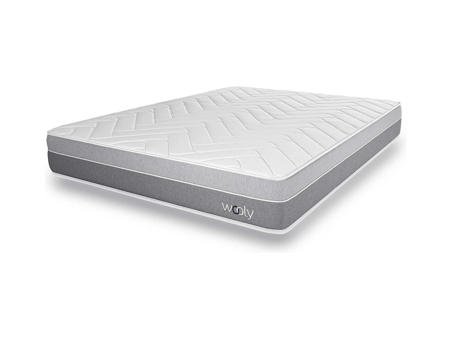 Matelas Wooly Original XL 160x200 cm -Tres Epais 30 cm - 12 Couches Confort Optimum - Mousse mémoire Carbone - Laine - Latex-HR - 7 Zones - Ferme
