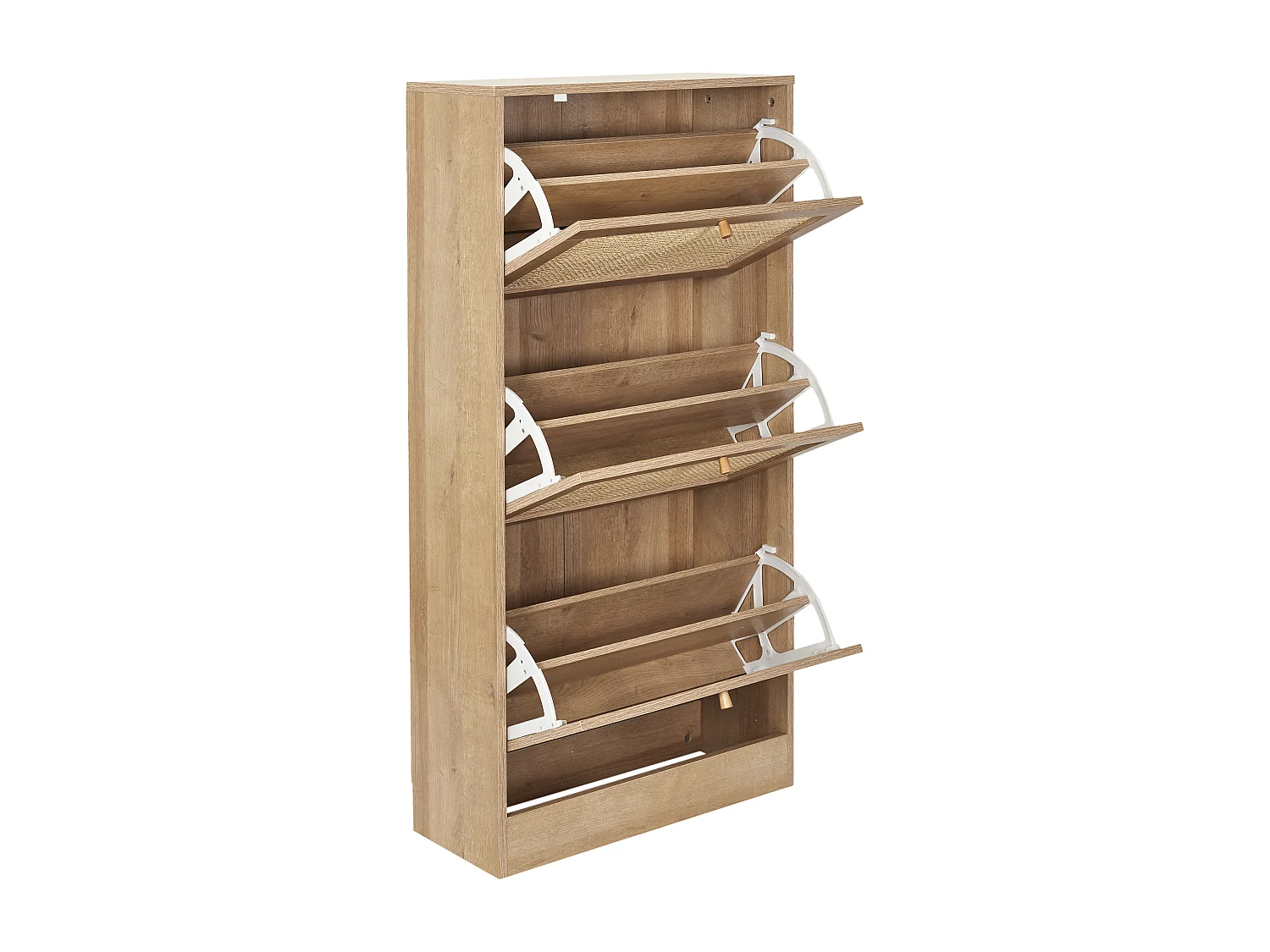 Meuble A Chaussure 3 Portes Bali Marron