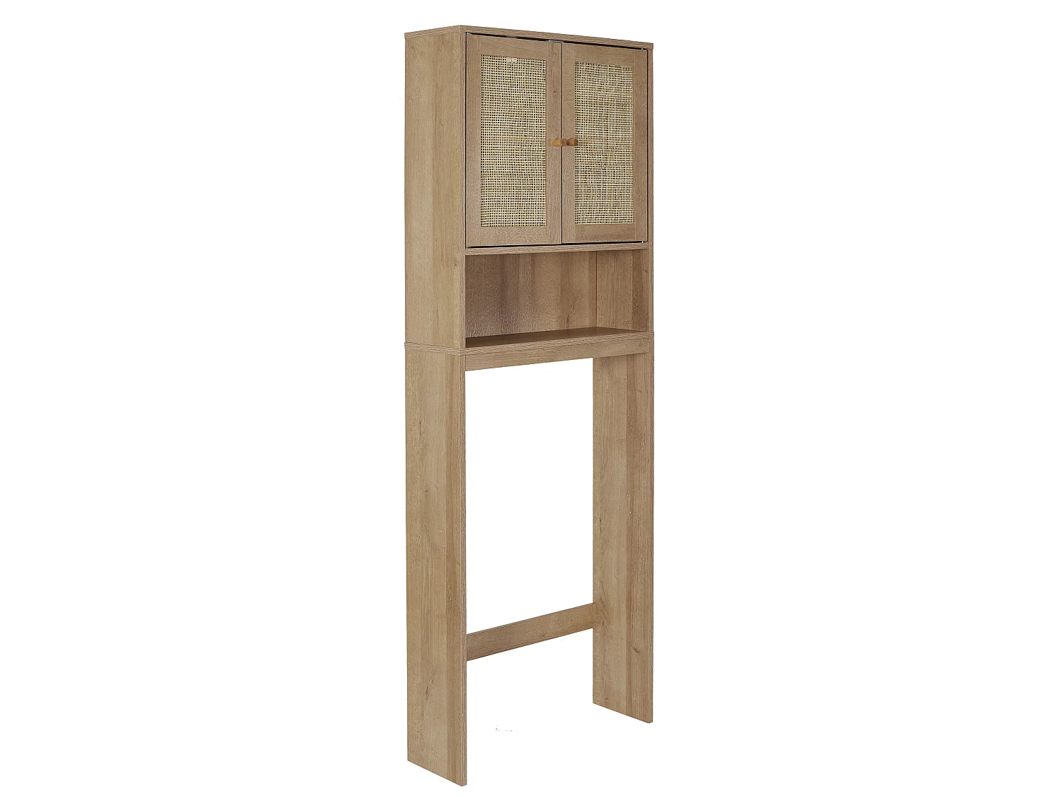 Meuble de Salle de Bain - HOME DECO FACTORY - BALI - Rangement - Rustique Chic - Marron