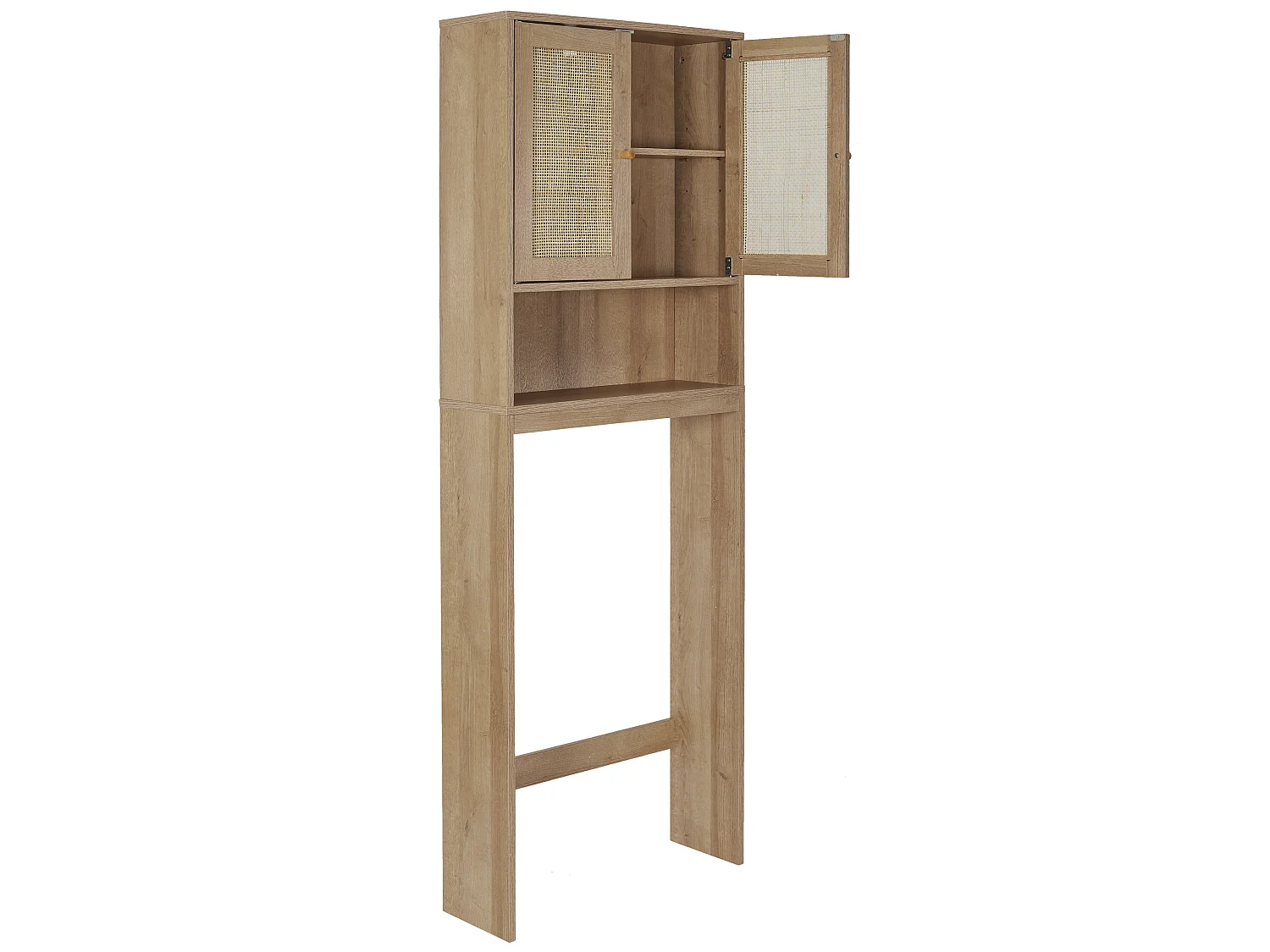Meuble de Salle de Bain - HOME DECO FACTORY - BALI - Rangement - Rustique Chic - Marron
