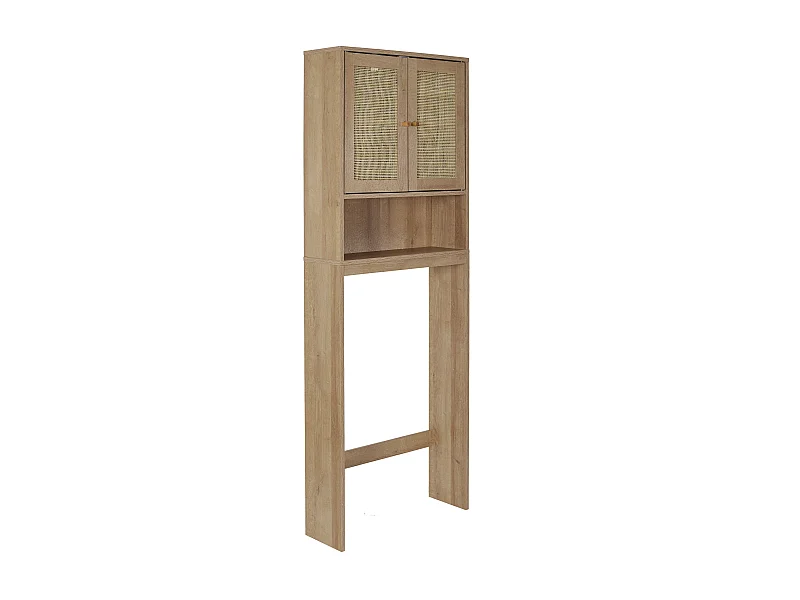Meuble Wc Bali Rangement 2 Portes Marron