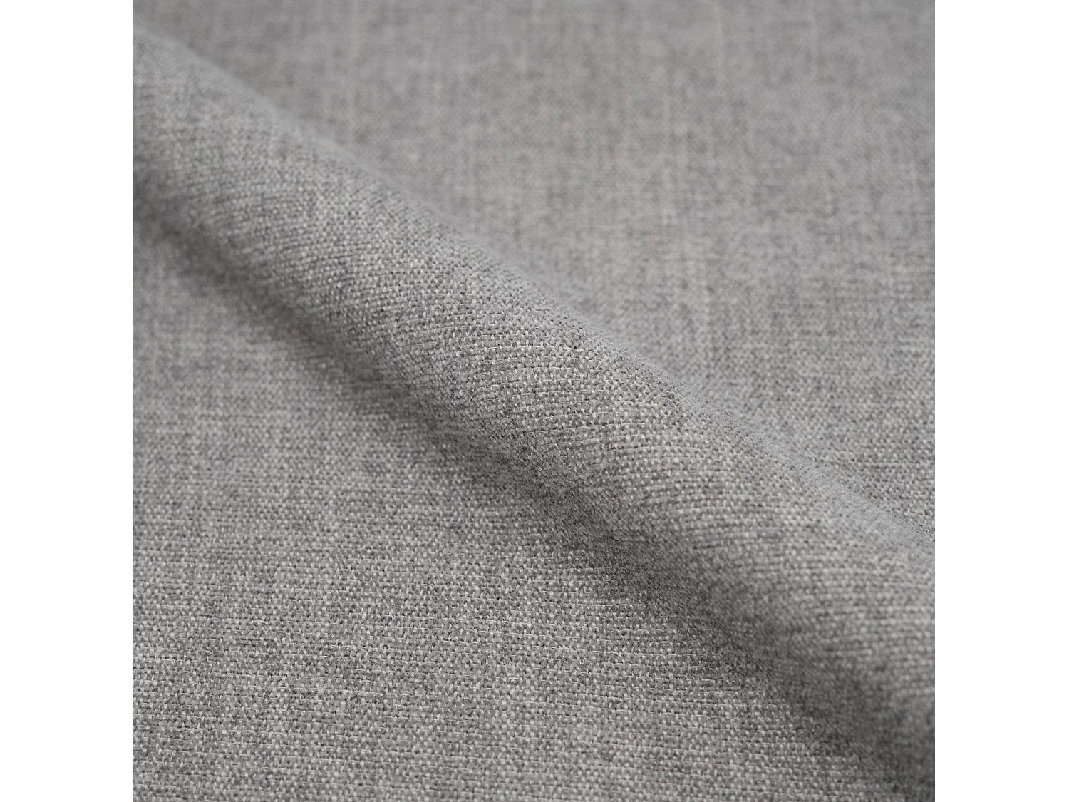 Silla en tela gris y madera negra - Coccinelle