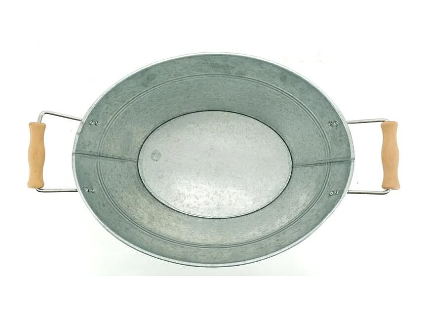 Bassine en acier galvanisé vintage