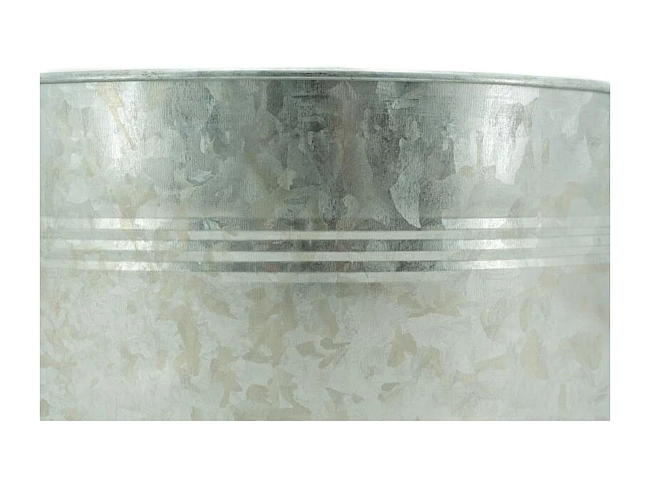 Bassine en acier galvanisé vintage