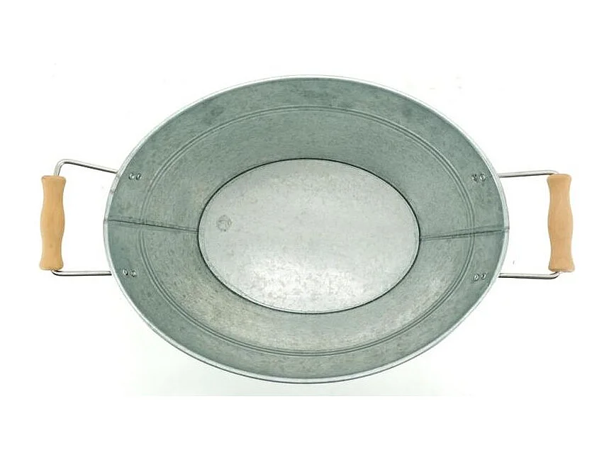 Bassine en acier galvanisé vintage