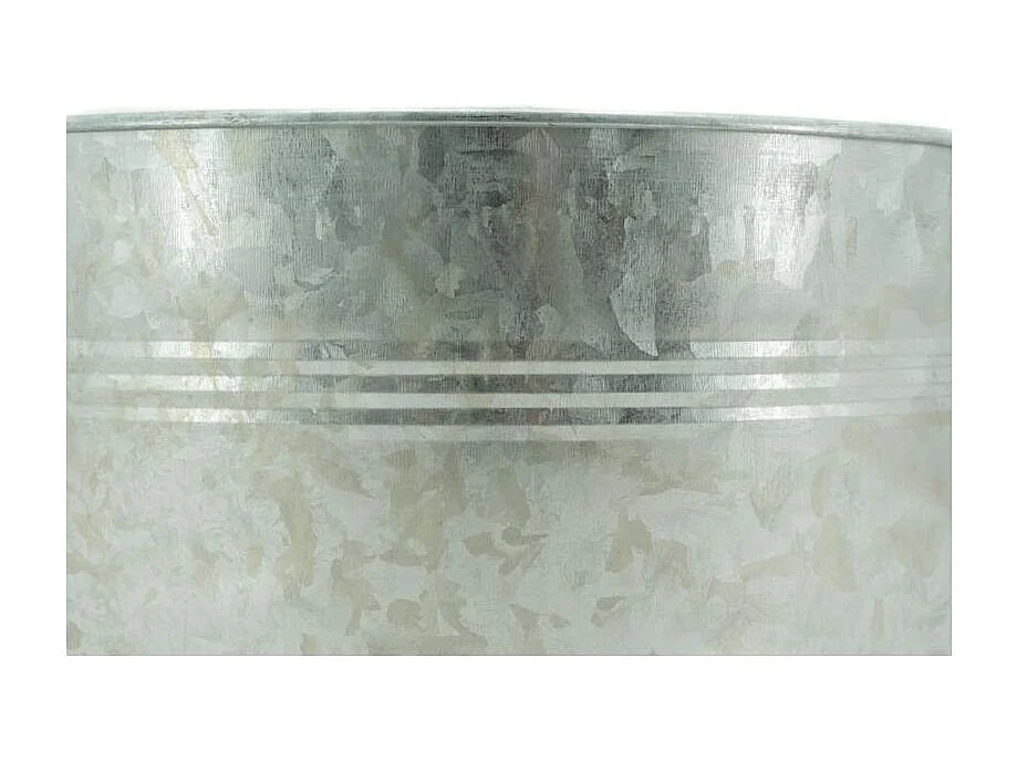 Bassine en acier galvanisé vintage