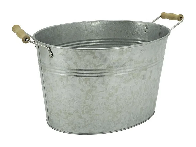 Bassine en acier galvanisé vintage