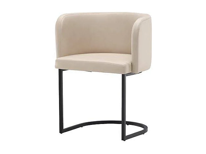 Simrishamn eetkamerstoel met armleuningen beige.