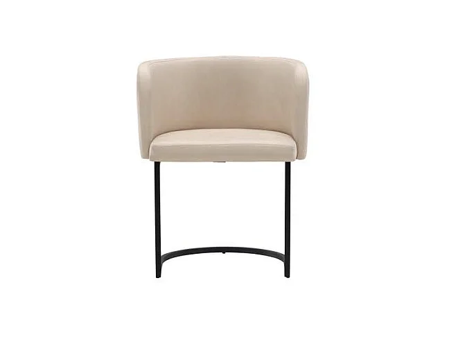 Simrishamn chaise de salle à manger avec accoudoirs beige