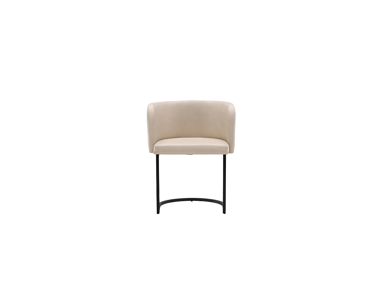 Simrishamn eetkamerstoel met armleuningen beige.