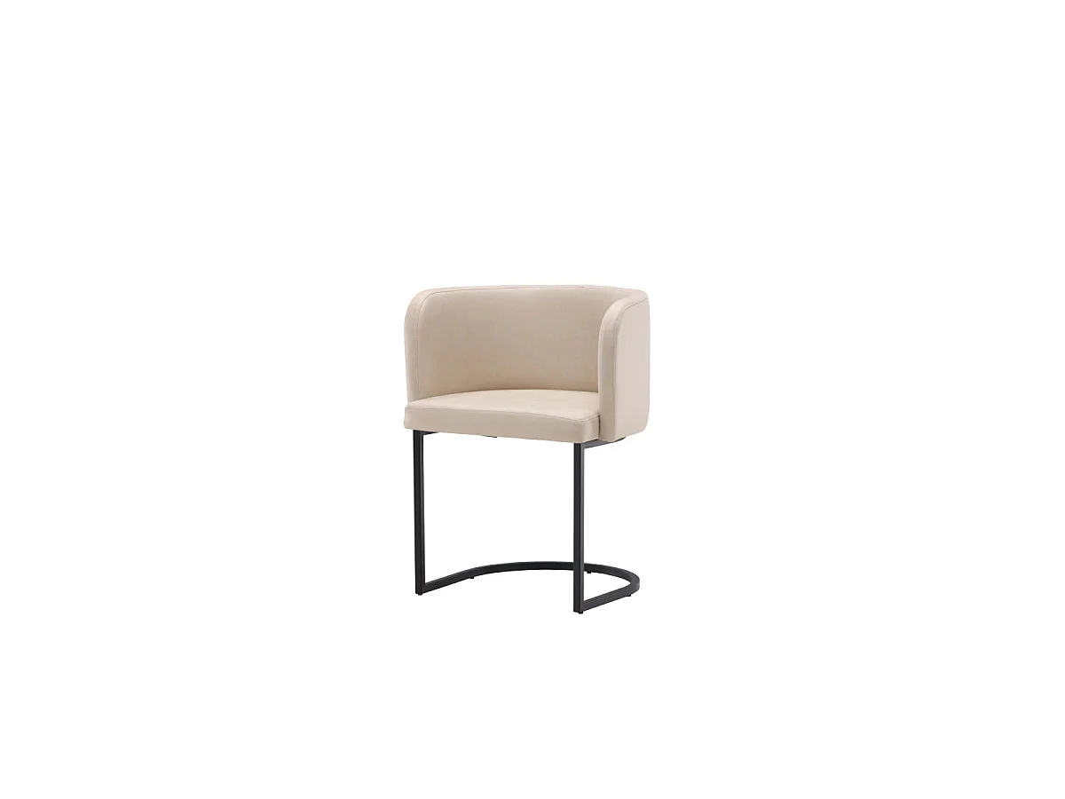 Simrishamn eetkamerstoel met armleuningen beige.