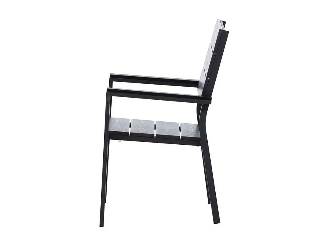 Levels Gartenstuhl stapelbar schwarz.