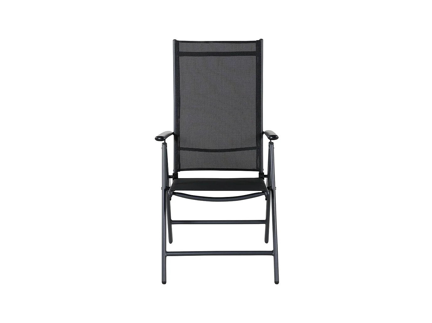 Break Chaise de jardin réglable, 5 positions, noir.