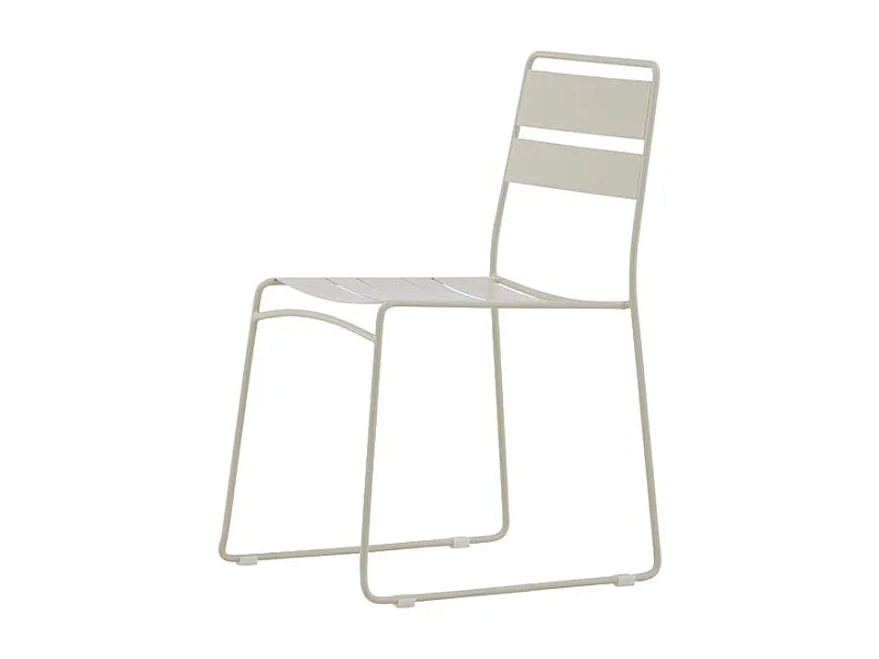 Lina tuinstoel stapelbaar beige.