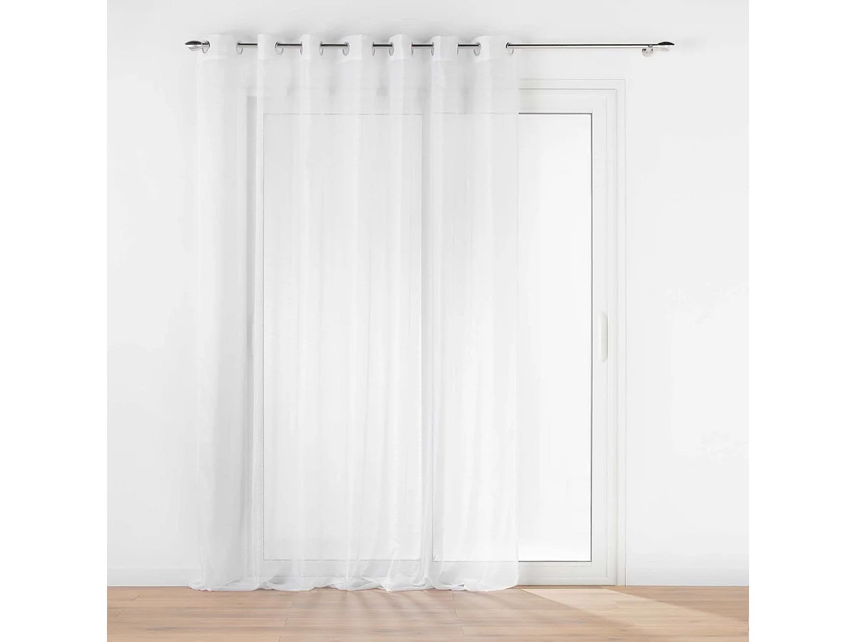 Rideau Voilage à Œillets "Lisséa" 240x240cm Blanc
