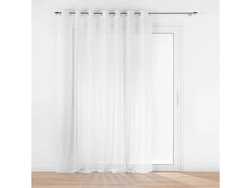 Rideau Voilage à Œillets "Lisséa" 240x240cm Blanc