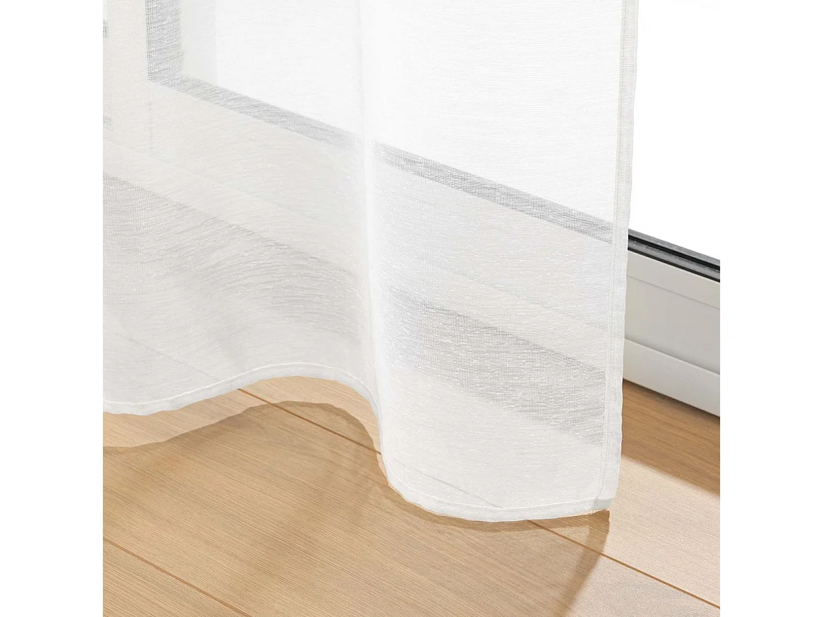 Rideau Voilage à Œillets "Lisséa" 400x240cm Blanc