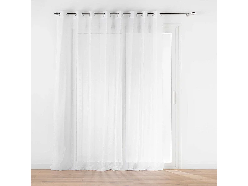 Rideau Voilage à Œillets "Lisséa" 300x240cm Blanc