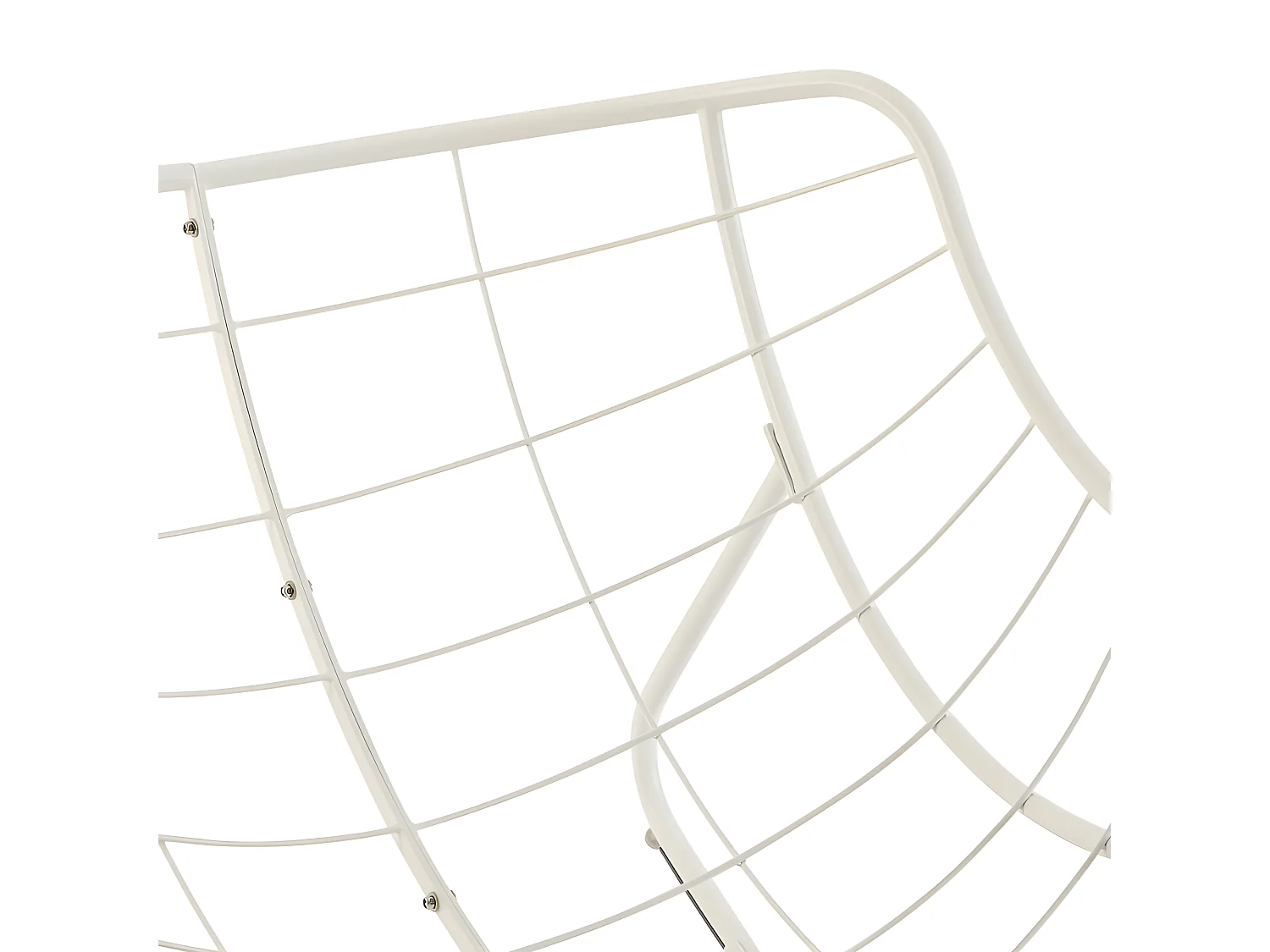 Fauteuil bascule extérieur beige/blanc Paopao Hespéride