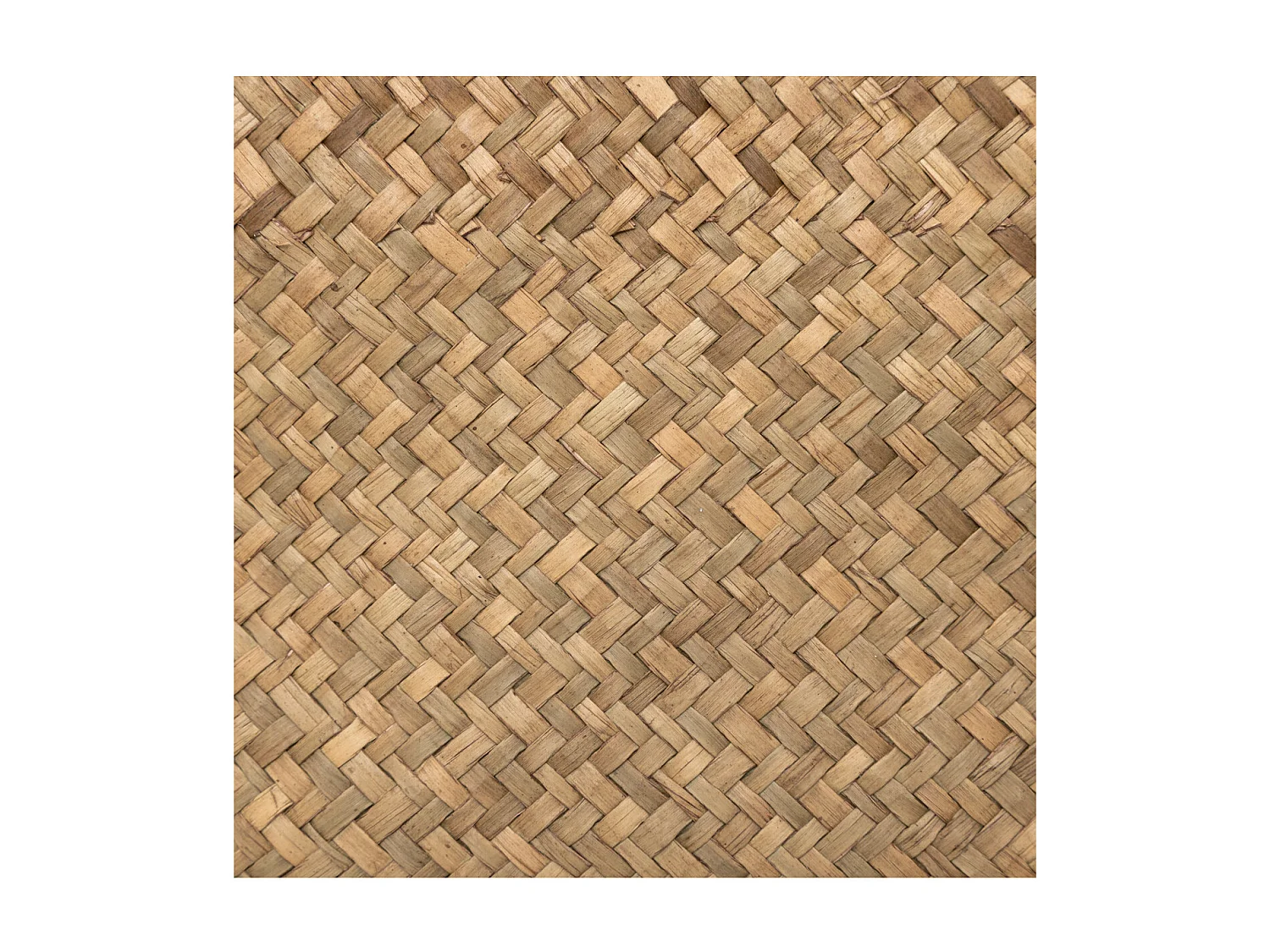 Lot de 3 Paniers de rangement Marron en fibre naturelle L 50 L 42 et L 35 cm