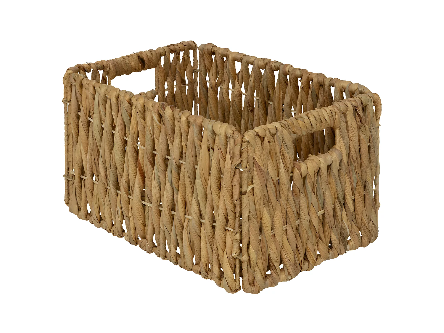 Panier de rangement Beige en roseau L 34 cm