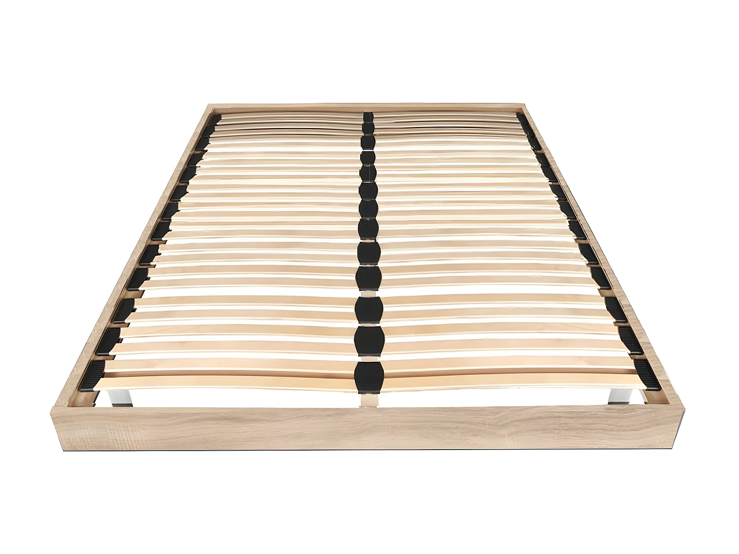 Sommier sur pied SOMKIT 160x200 / Décor Chêne blanchi