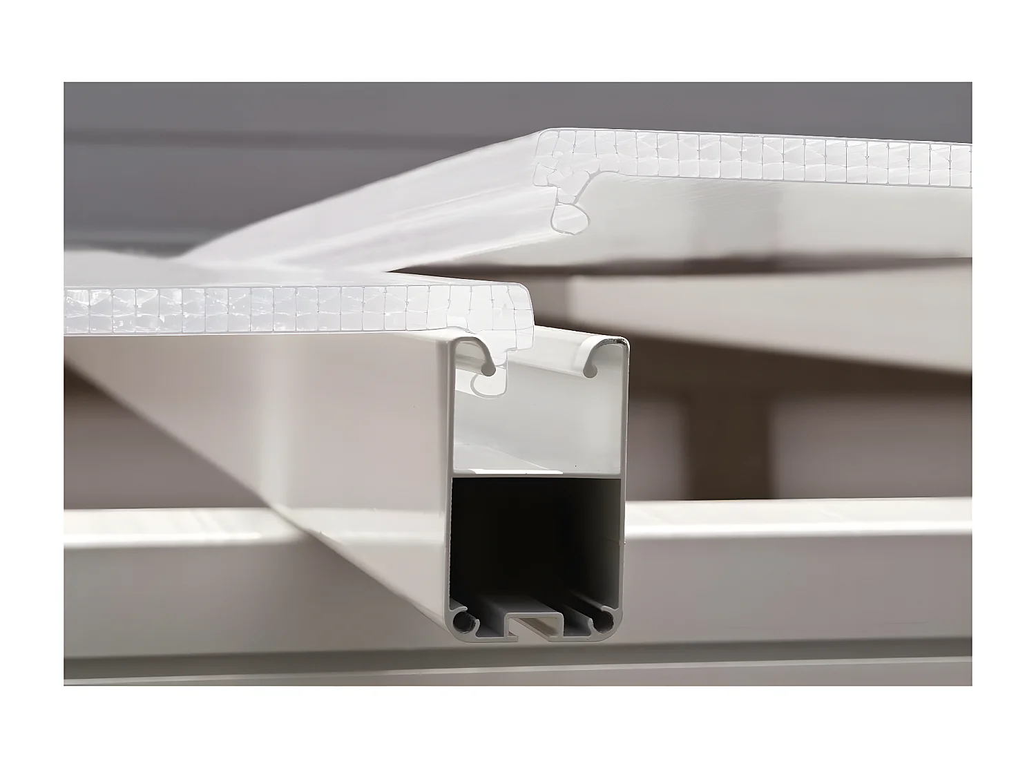 Véranda "San Remo" - 3 x 4.25 m - Blanc