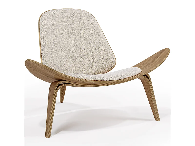 Designer-Sessel - Skandinavischer Sessel - Stoffbezug - Lucy