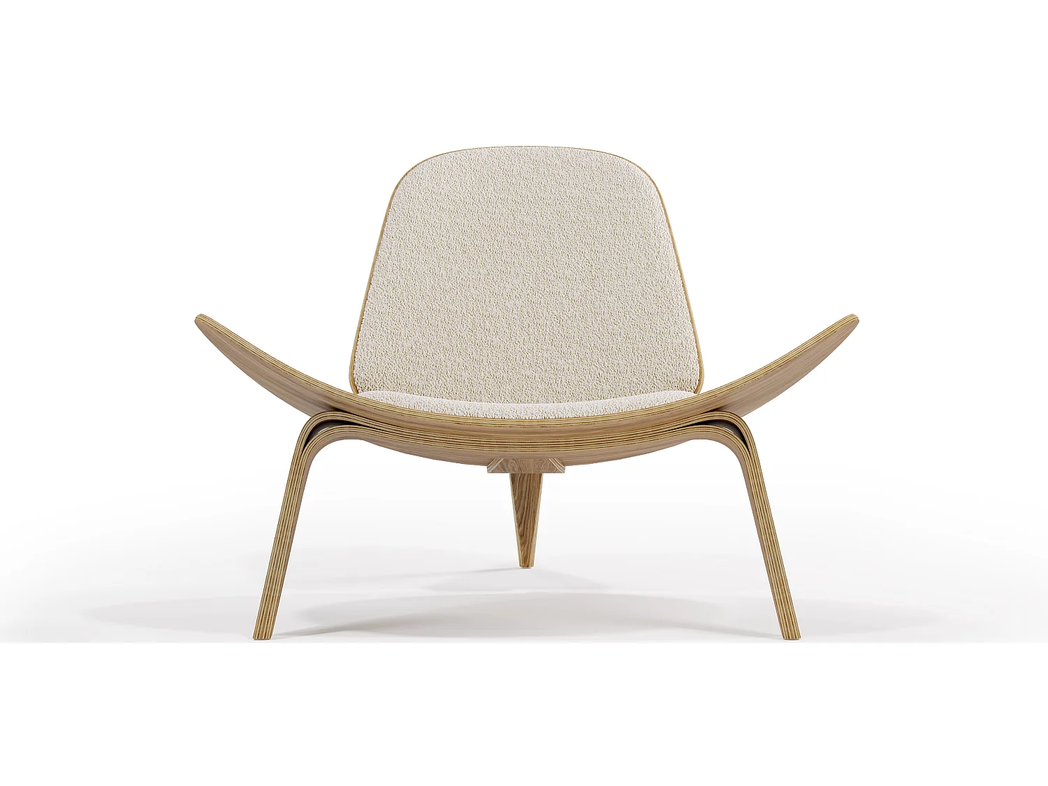 Butaca de diseño - Sillón Escandinavo - Tapizado Boucle - Lucy