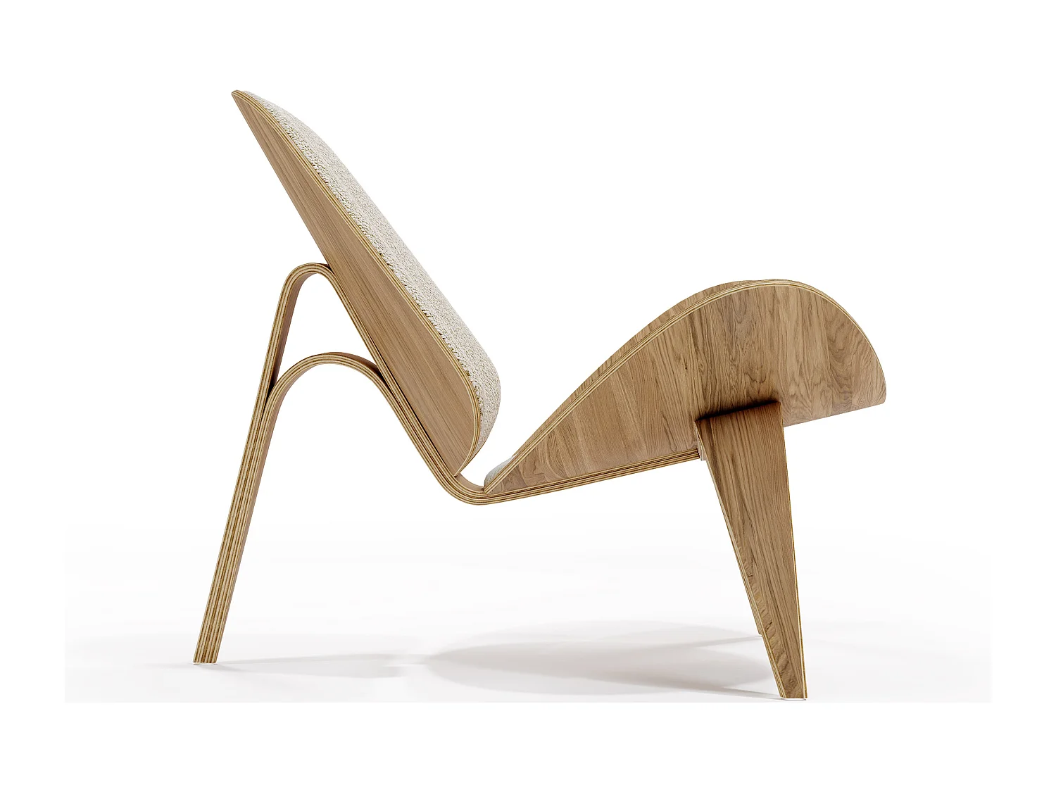 Butaca de diseño - Sillón Escandinavo - Tapizado Boucle - Lucy