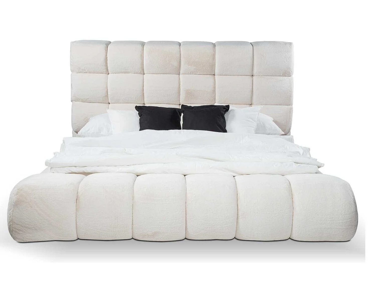 Bett Doppelbetten Modern Bettgestell Luxus Design Bettrahmen Holz Neu (1-tlg., 1x Bett)