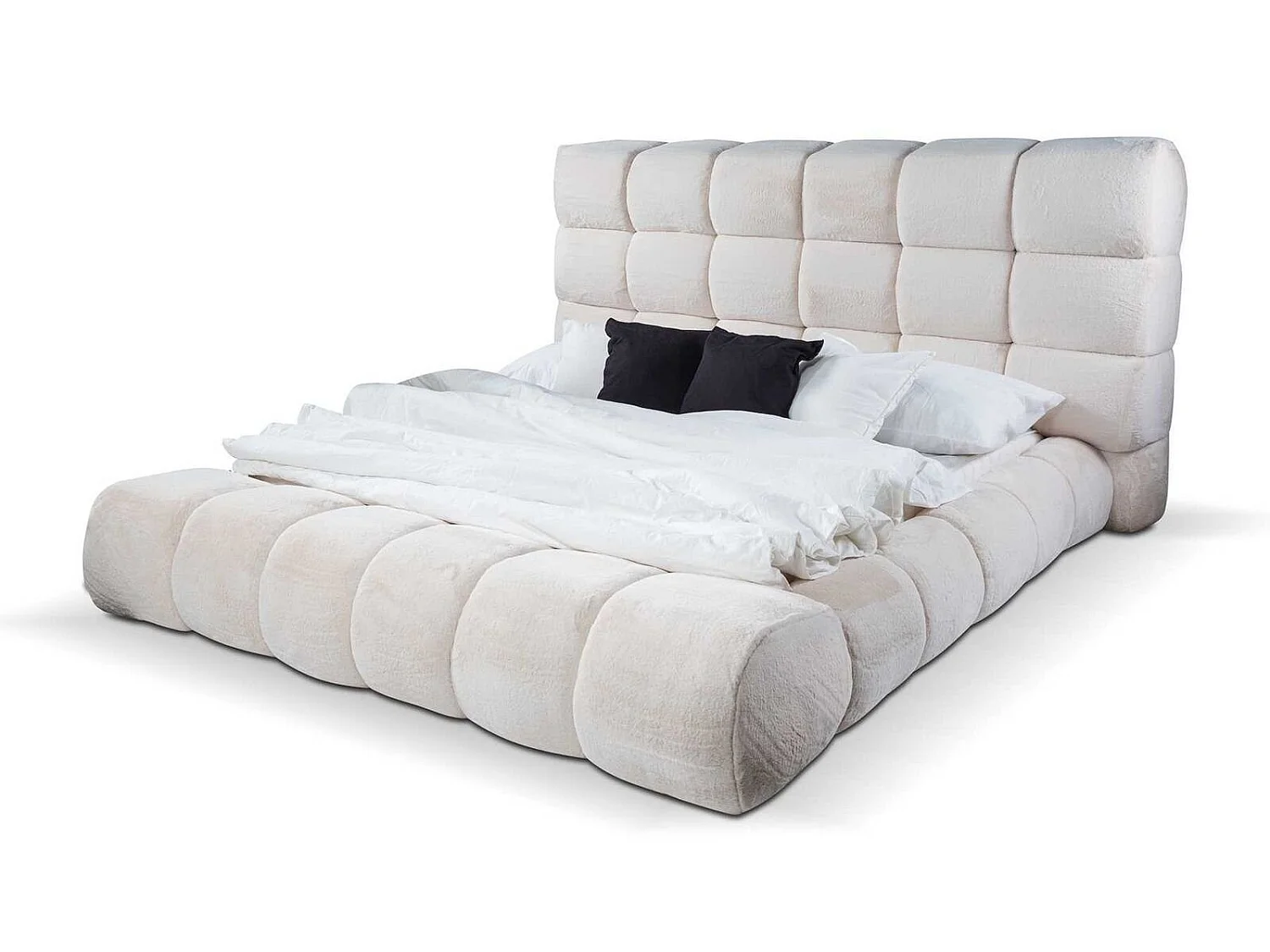 Bett Doppelbetten Modern Bettgestell Luxus Design Bettrahmen Holz Neu (1-tlg., 1x Bett)