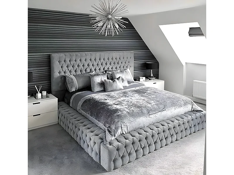 Nostalgie Bett Chesterfield Sofa Ohren Betten Englisches Schlafzimmer Design Neu