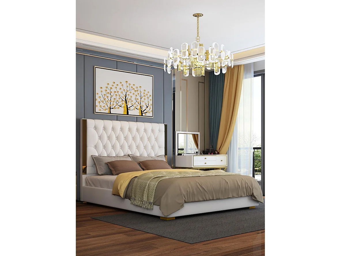 Doppel Hotel Betten Schlaf Zimmer Leder Modern Bett Polster