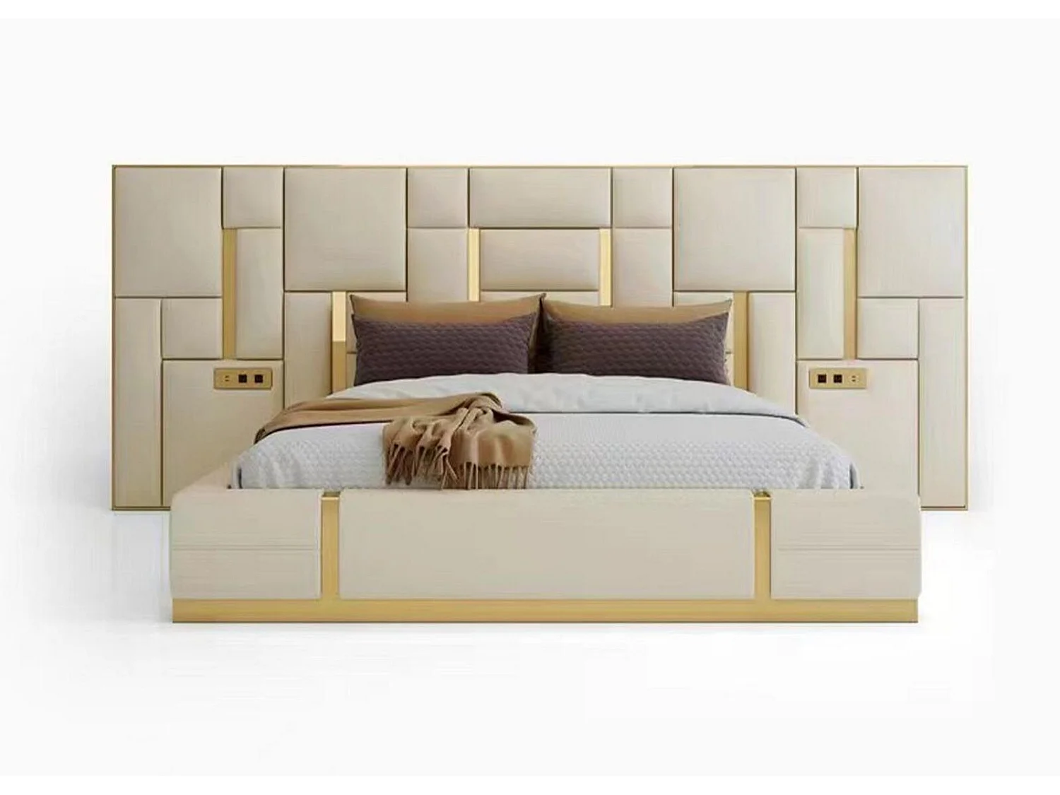 Design Schlafzimmer Garnituren Bett Modern Luxus Hotel Betten Möbel