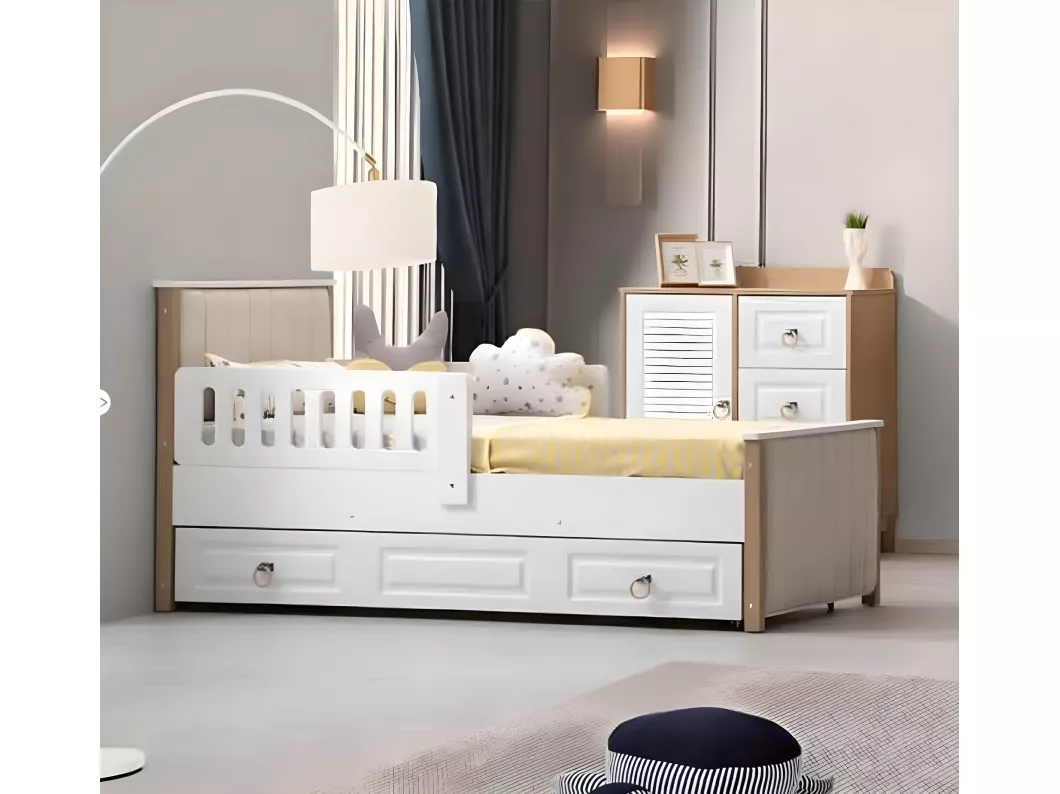 Kauf Unique Bettrahmen Kinderbett 200 cm Bett Kinderzimmer Bettgestelle Weiße (1-tlg., 1x Bett)