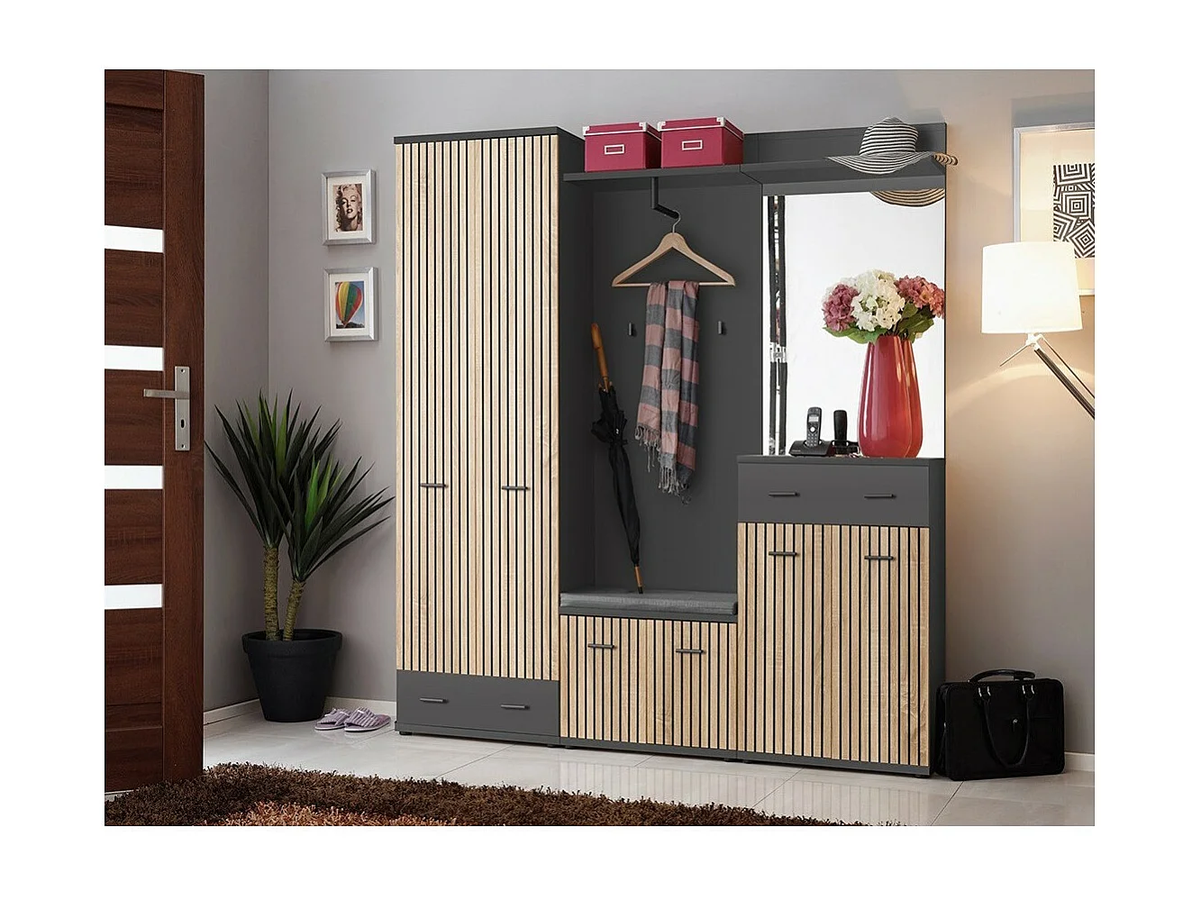 Halmeubel POLO - Kast, schoenenkast, dressoir, spiegel, garderobe