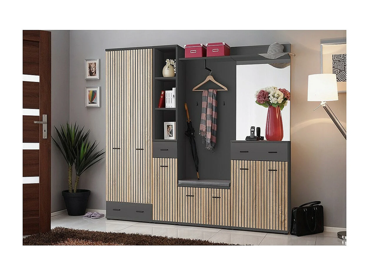 Entree meubel POLO - Kast, schoenenkast, kolom, dressoir, spiegel, garderobe