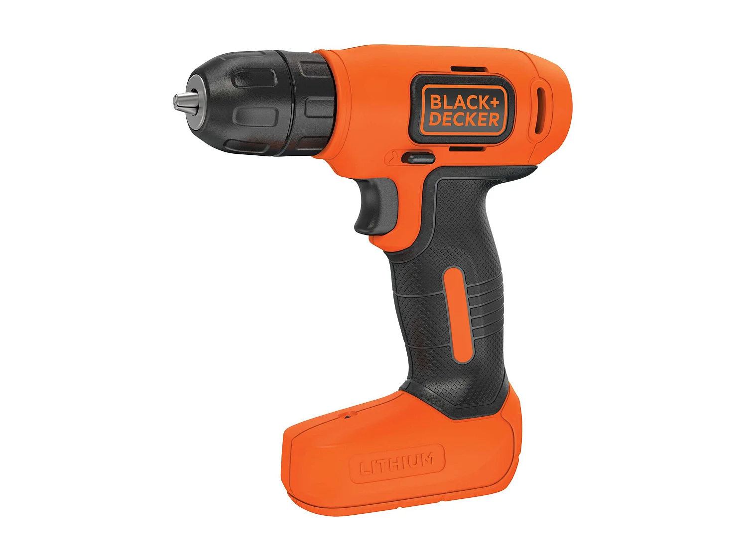 Black & Decker BDCD8-QW perceuse Sans clé Noir, Orange